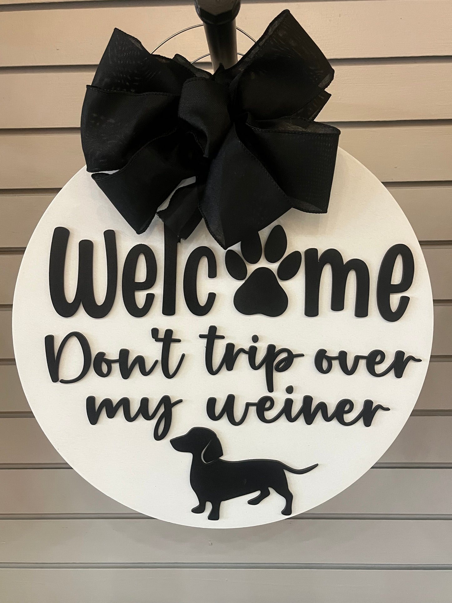 Weiner Dog Door Hanger