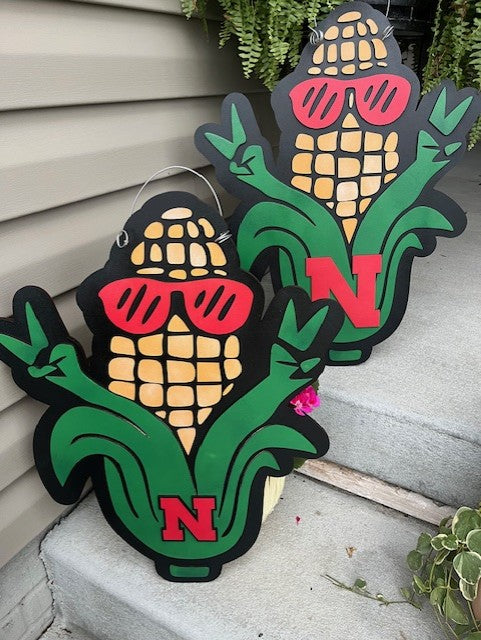 Corn Husker Door Sign