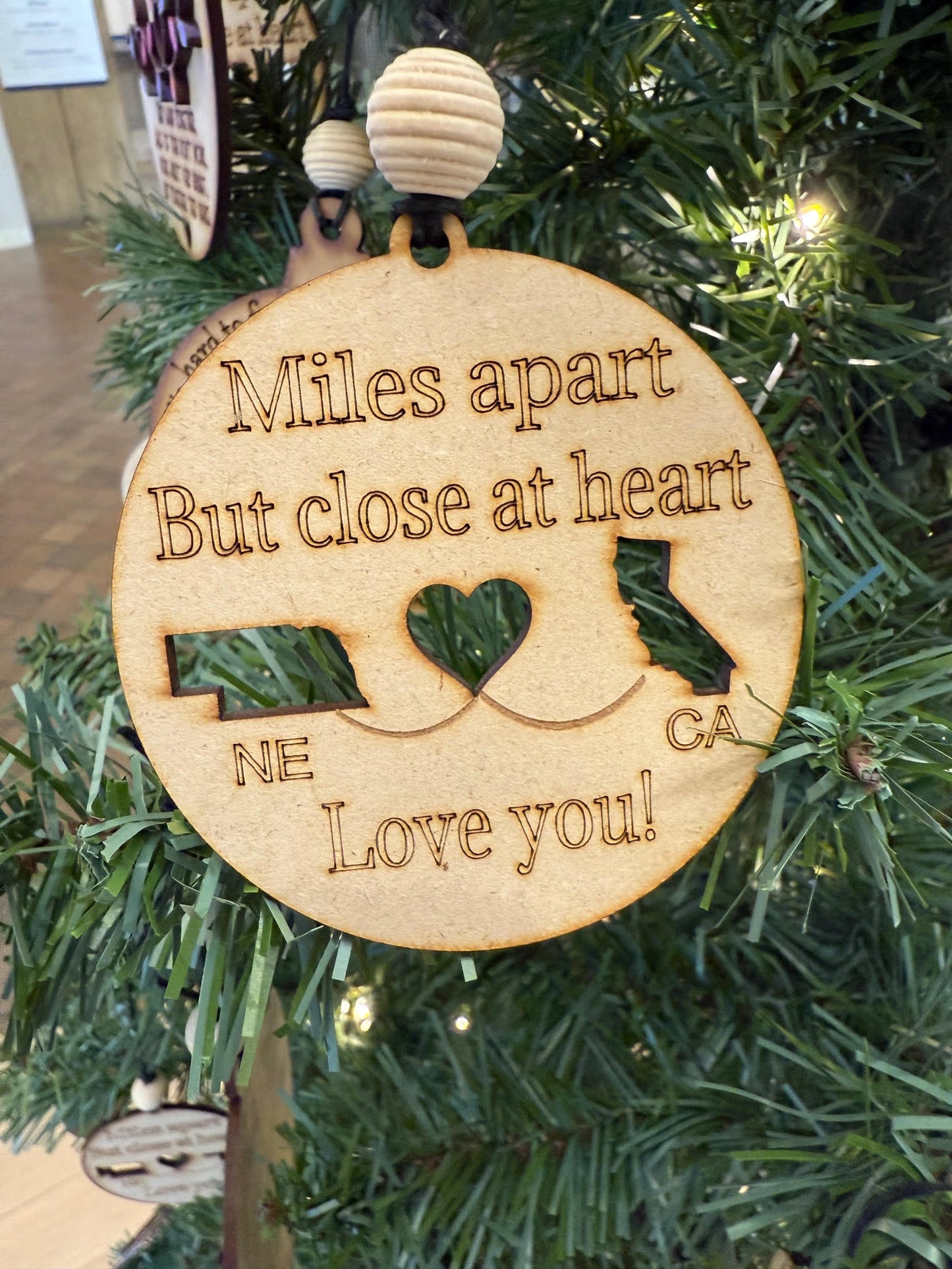 Miles Apart Ornament