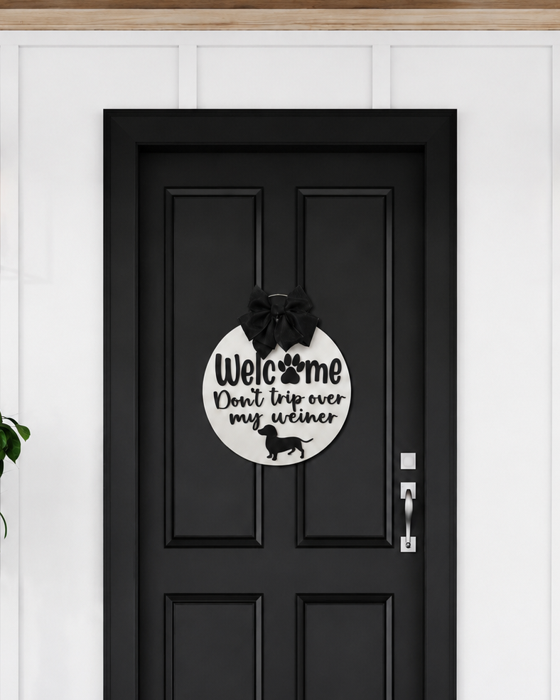 Weiner Dog Door Hanger