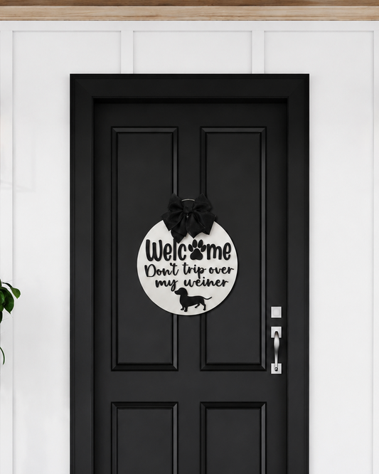 Weiner Dog Door Hanger