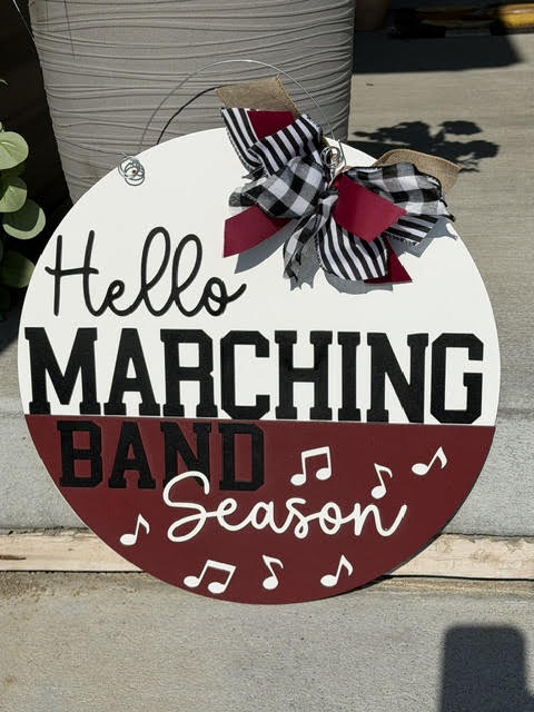 Marching Band Door Hanger