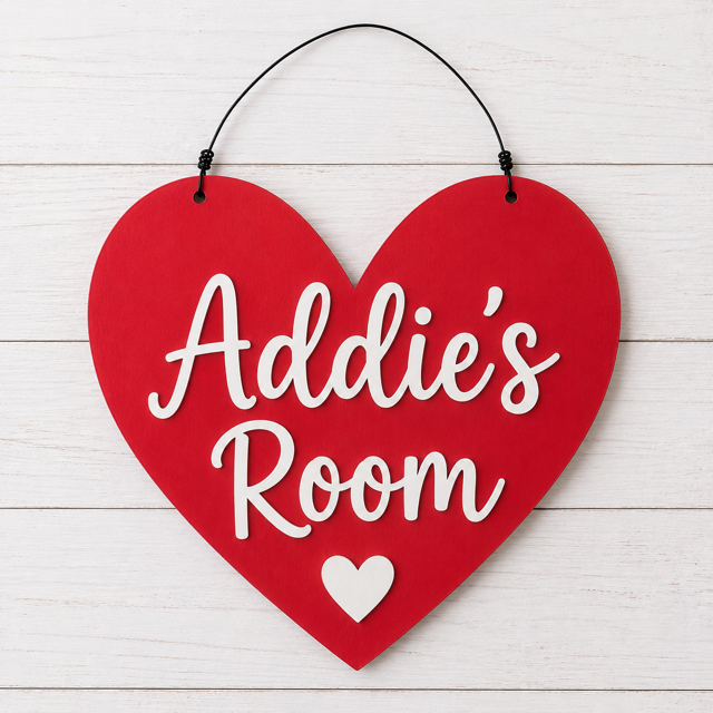 Red Heart with Name