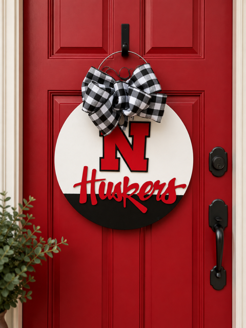 Husker Black and White