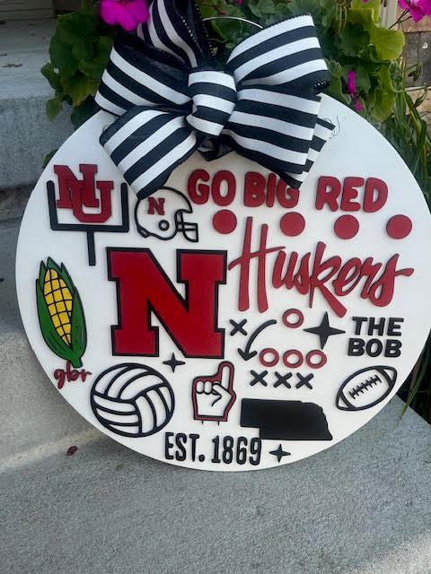 Husker logo Door Hanger
