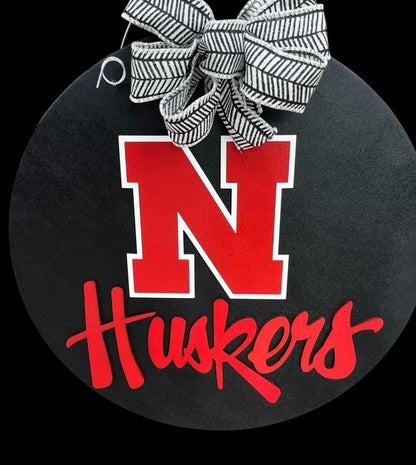 Husker Door Sign