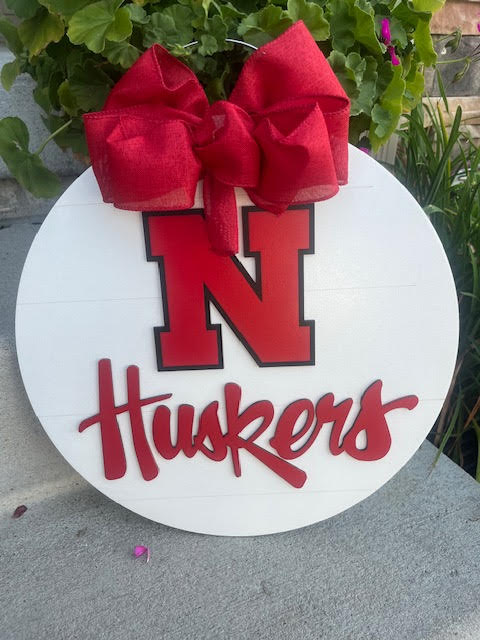 Husker N Door Sign