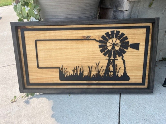 Nebraska Windmill Decor